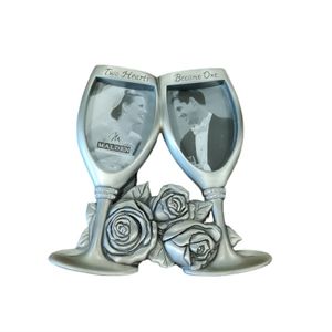 Malden International Designs Champagne Glasses Wedding Picture Frame Gift